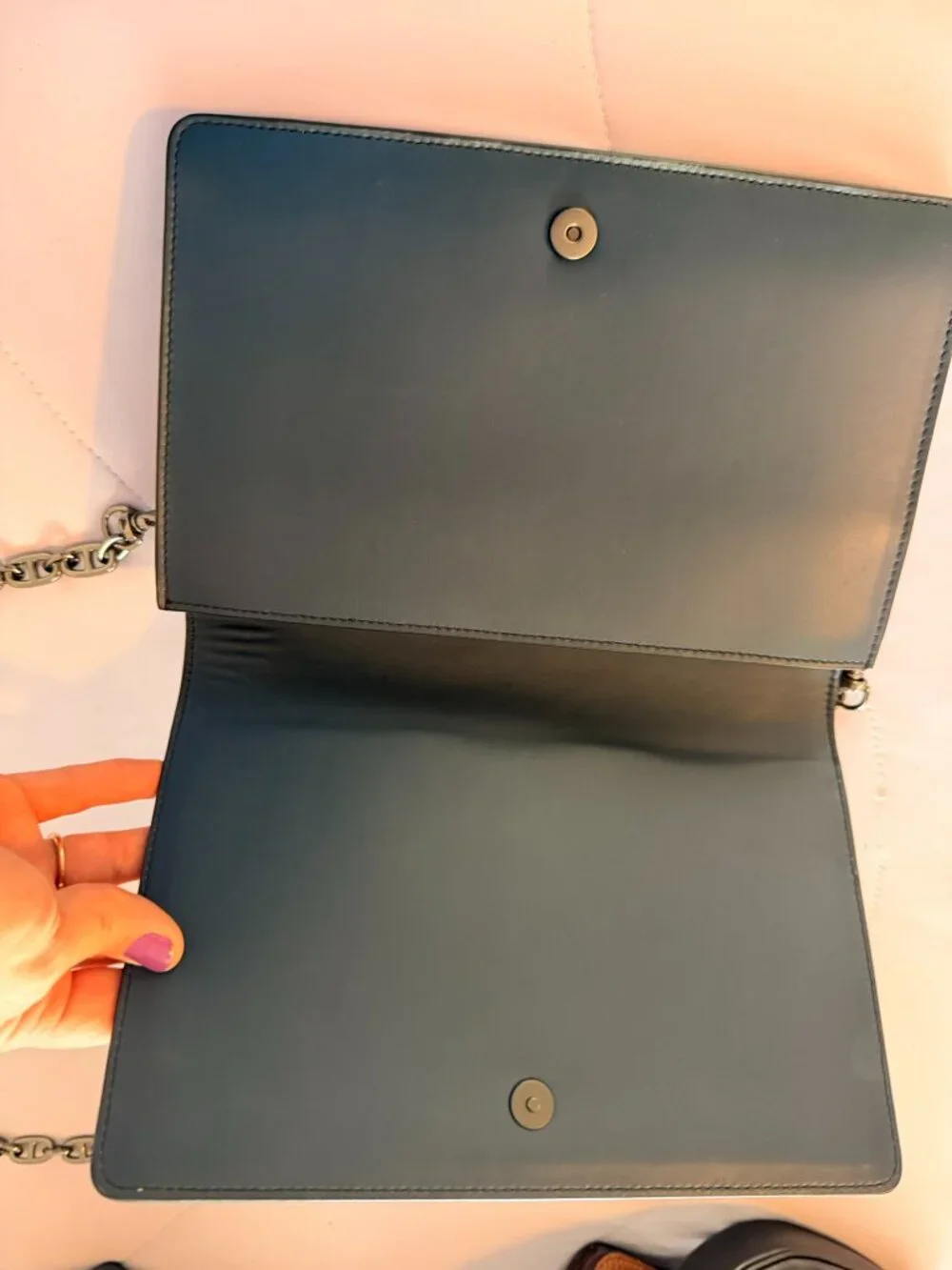 Bottega Veneta Blue & Purple Clutch/ Crossbody